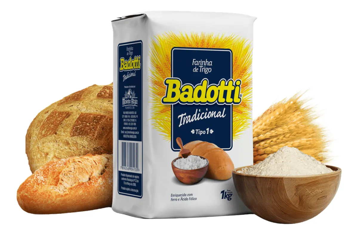 Farinha Badotti Tradicional 1kg ( fardo c...